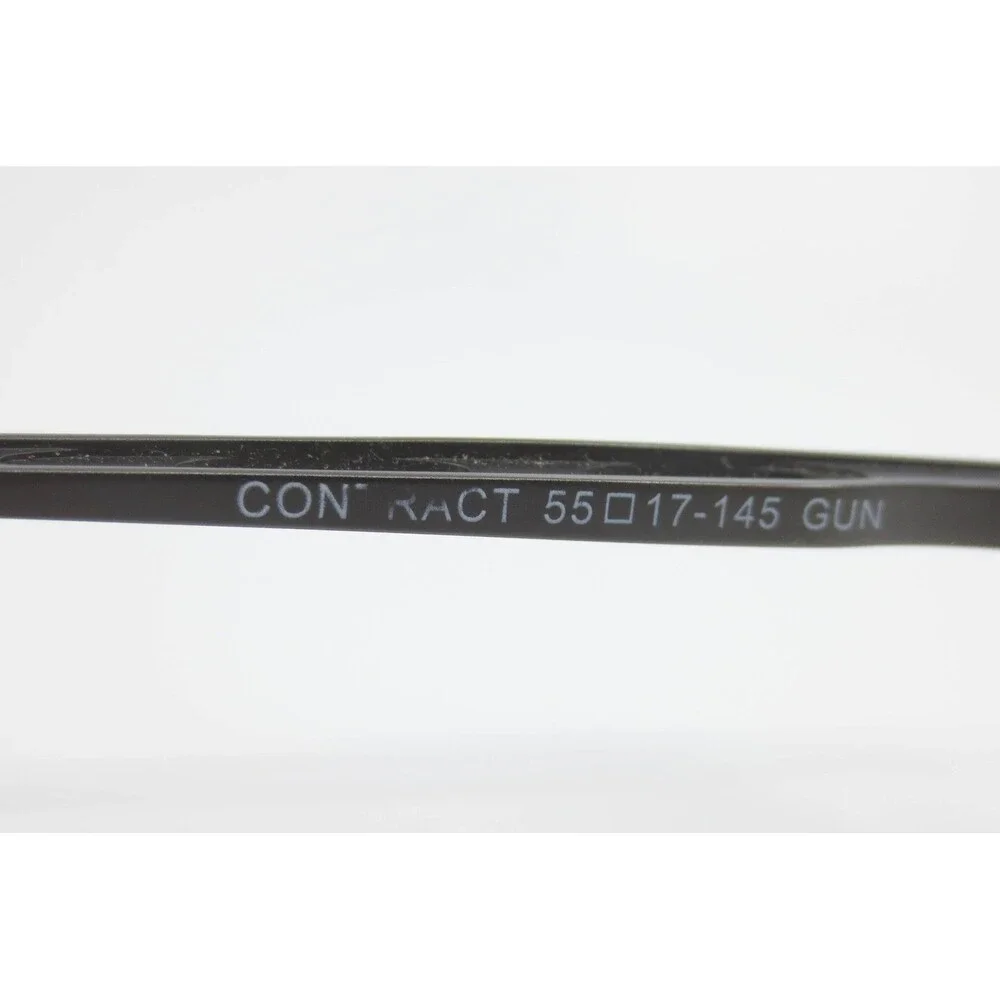 G Sport by Gargoyles Contract Gunmetal Rectangular Eyeglass Frames 55-17-145 GUN